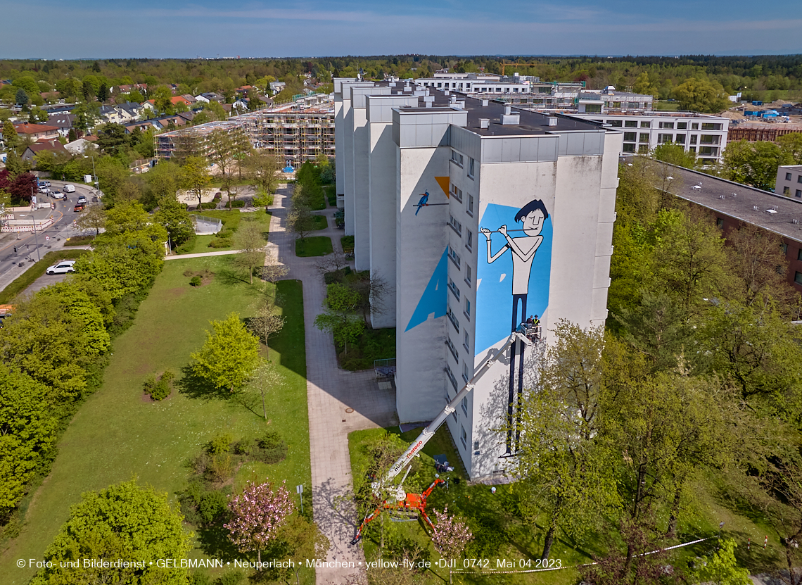 04.05.2023 - Graffiti am Karl-Marx-Ring 75 in Neuperlach